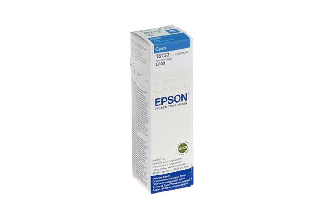 Чернила Epson L800/L1800/L810/L850 (O) C13T67324A/C1T673298, cyan, 70ml — для бизнеса и офиса