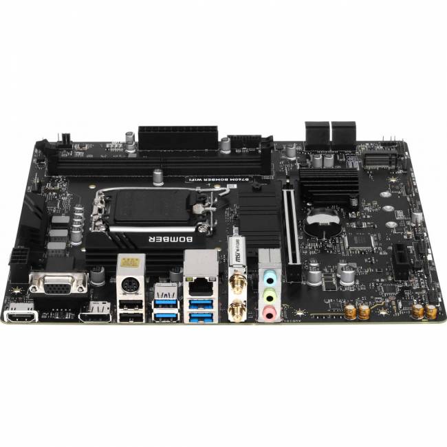 Материнская плата MSI B760M BOMBER WIFI — для бизнеса и офиса Материнская плата MSI B760M BOMBER WIFI — для бизнеса и офиса