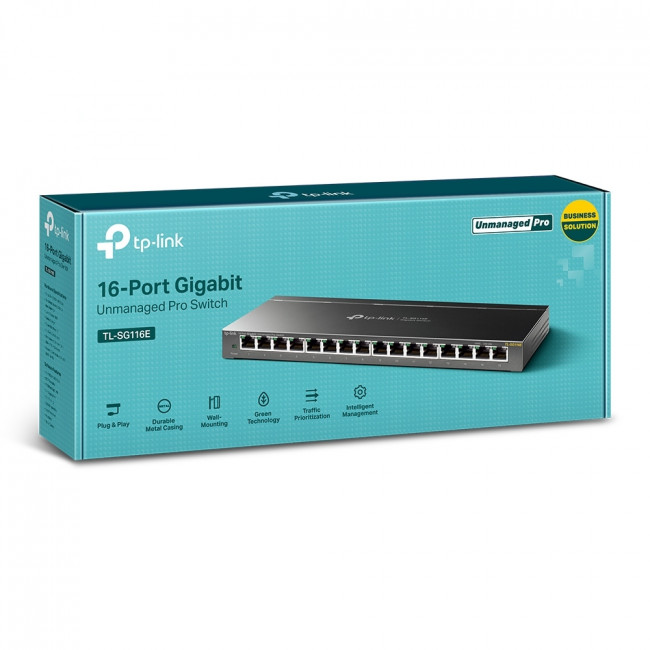 Коммутатор TP-Link TL-SG116E — для бизнеса и офиса