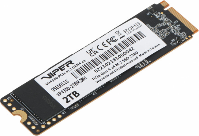 Накопитель SSD Patriot VP4300-2TBM28H — для бизнеса и офиса