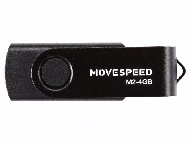 USB2.0 4GB Move Speed M2 черный Move Speed M2-4G — для бизнеса и офиса