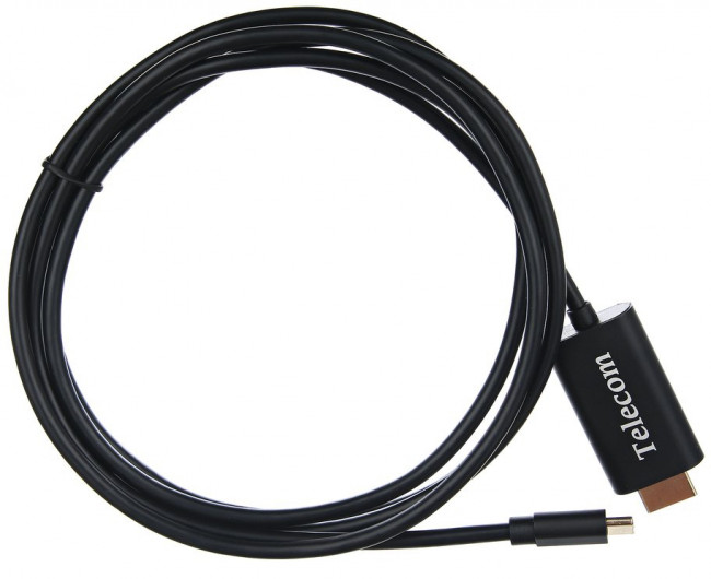 Кабель-адаптер USB3.1 Type-Cm --> HDMI A(m) 4K@30Hz, 1.8m, Telecom <TCC005-1.8M> Telecom USB 3.1 Type-CM --> HDMI A(m) — для бизнеса и офиса
