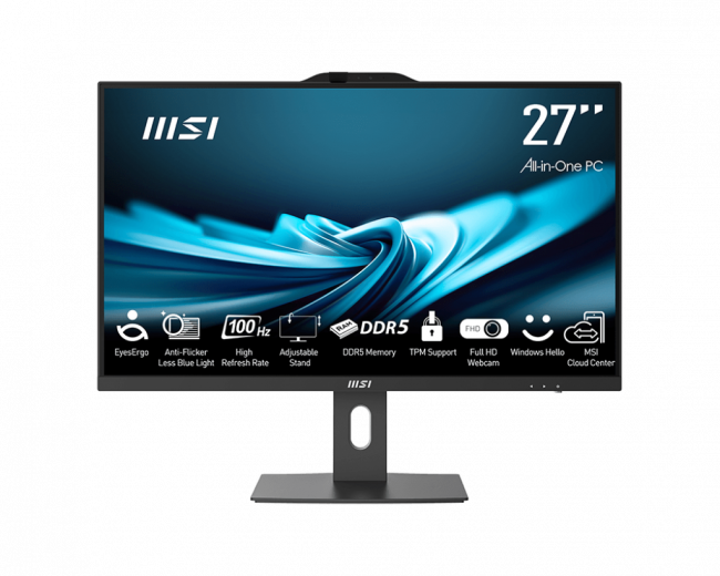 Моноблок MSI PRO AP272P 14M-628XRU 27 — для бизнеса и офиса Моноблок MSI PRO AP272P 14M-628XRU 27 — для бизнеса и офиса