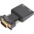 Переходник VGA(M)+audio+microUSB --> HDMI(F)1080*60Hz, VCOM <CA337A> Переходник VCOM HDMI F/VGA M+mini jack 3.5 mm M+microUSB M (CA337A)
