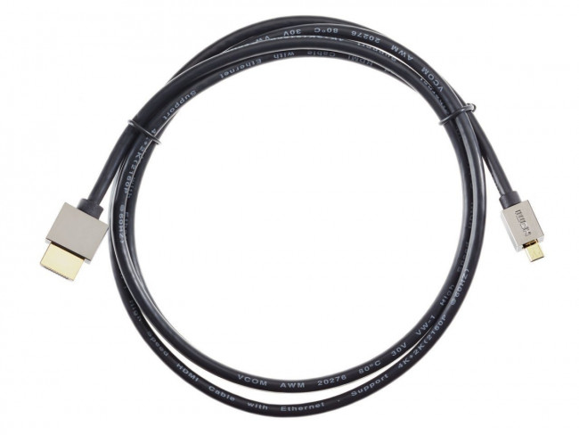 Кабель HDMI-19M --MicroHDMI-19M ver 2.0+3D/Ethernet,1.5m метал разъемы VCOM <CG506AD-1.5M> VCOM HDMI (m) - micro-HDMI (m) 1.5м — для бизнеса и офиса