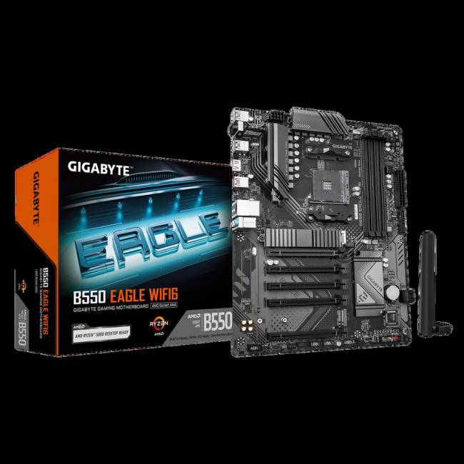 Материнская плата Gigabyte B550 EAGLE WIFI6 — для бизнеса и офиса Материнская плата Gigabyte B550 EAGLE WIFI6 — для бизнеса и офиса