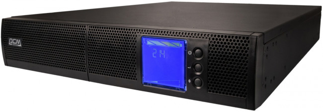 ИБП Powercom SNT-1000, 1000 Вт/1000 ВА, Rack/Tower, 6 розеток IEC320 C13 с резервным питанием, LCD, USB, RS-232, слот под SNMP карту, ШхГхВ 428х425х84 мм, вес 15.8 кг Powercom UPS SNT-1000, 1000 W/1000 VA, Rack
