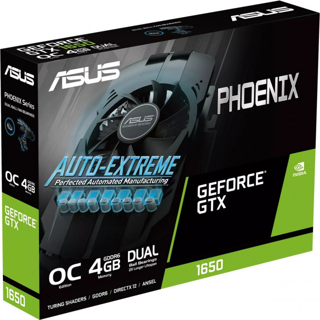 Видеокарта ASUS PH-GTX1650-O4GD6-P — для бизнеса и офиса