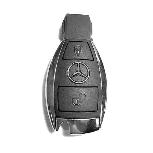 Ключ смарт (рыбка) MERCEDES FBS3 434 Mhz 2 кнопки + вставка HU64 — для бизнеса и офиса