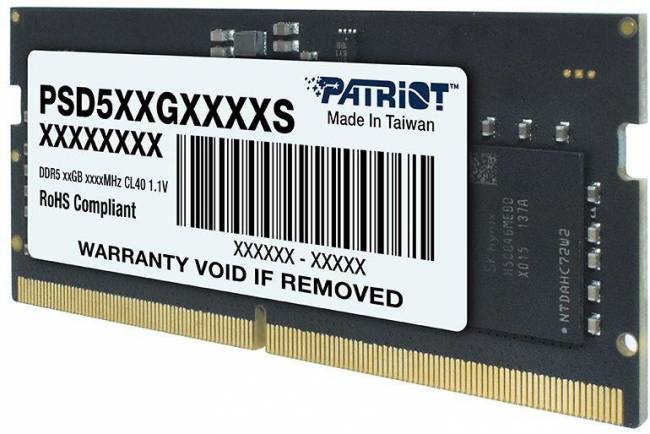 Память DDR5 8Gb 4800MHz Patriot PSD58G480041S — для бизнеса и офиса