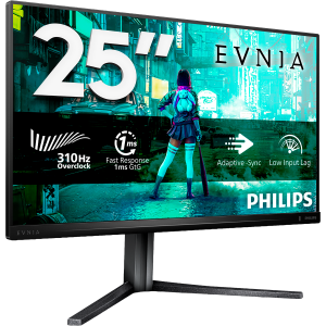 Монитор Philips 25M2N3200U 24,5 16:9 Fast IPS 1920x1200 300Hz (OC 310Hz) 1ms 400cd 2xHDMI 1xDP HAS 130mm Internal Dark Grey 100x100 Philips 25M2N3200U