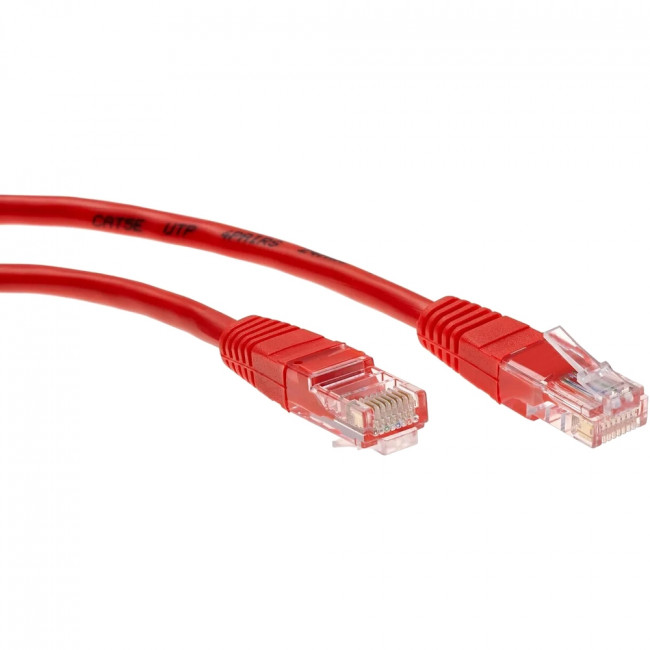 Патчкорд литой "Telecom" UTP кат.5е 1,5м красный VCOM NA102-R-1.5M Патчкорд литой "Telecom" UTP кат.5е 1,5м красный VCOM NA102-R-1.5M