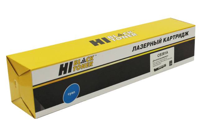 Тонер-картридж Hi-Black (HB-CB381A) для HP CLJ CP6015dn/CM6030/6040MFP, Восстанов, C, 21K — для бизнеса и офиса