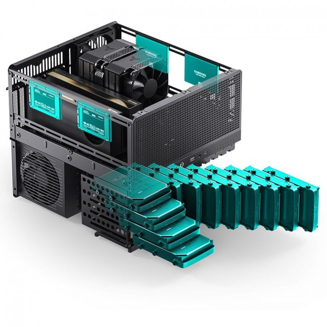 Корпус без блока питания JONSBO N5 Black — для бизнеса и офиса Корпус без блока питания JONSBO N5 Black — для бизнеса и офиса