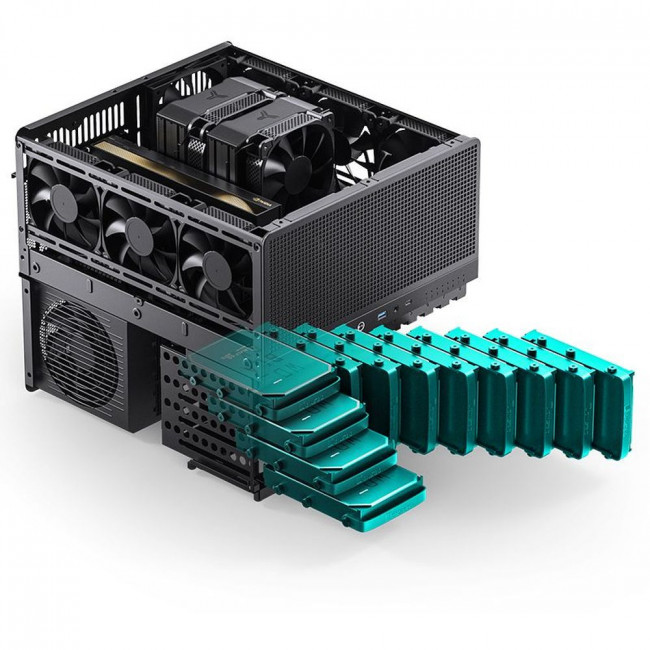 Корпус без блока питания JONSBO N5 Black — для бизнеса и офиса Корпус без блока питания JONSBO N5 Black — для бизнеса и офиса