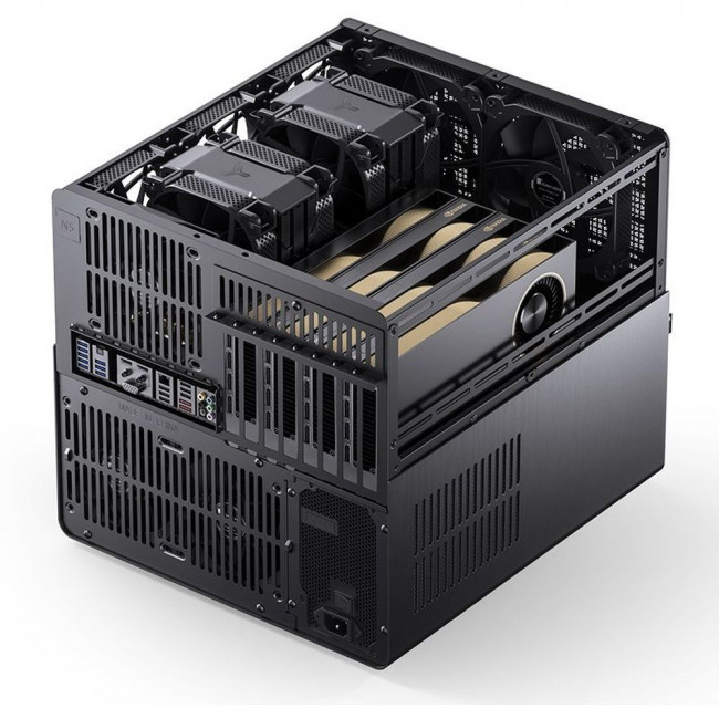 Корпус без блока питания JONSBO N5 Black — для бизнеса и офиса Корпус без блока питания JONSBO N5 Black — для бизнеса и офиса