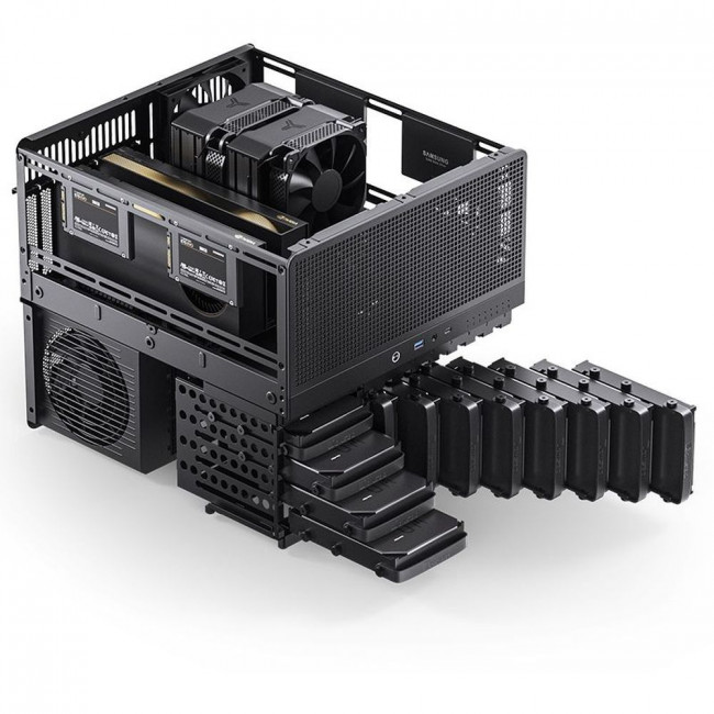 Корпус без блока питания JONSBO N5 Black — для бизнеса и офиса Корпус без блока питания JONSBO N5 Black — для бизнеса и офиса