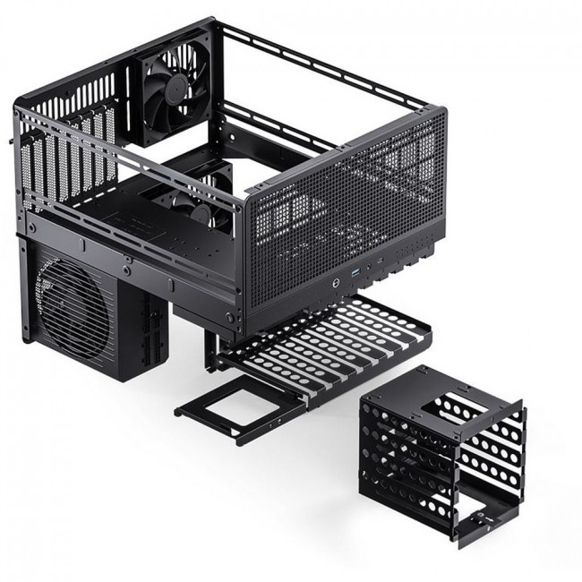 Корпус без блока питания JONSBO N5 Black — для бизнеса и офиса Корпус без блока питания JONSBO N5 Black — для бизнеса и офиса