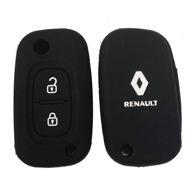 Чехол силиконовый выкидного ключа RENAULT 2 кнопки (с лого) — для бизнеса и офиса