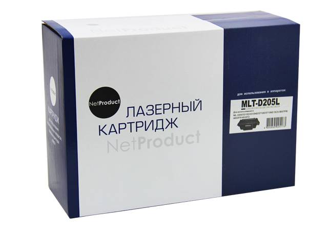 Картридж NetProduct (N-MLT-D205L) для Samsung ML-3310D/3310ND/3710D/3710ND/SCX-4833, 5K — для бизнеса и офиса