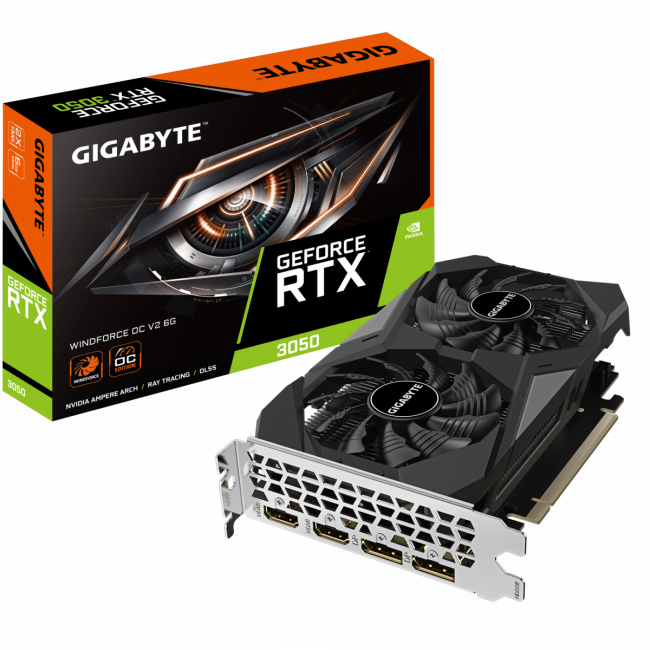 Видеокарта GIGABYTE GV-N3050WF2OCV2-6GD — для бизнеса и офиса