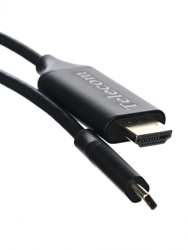 Кабель-адаптер USB3.1 Type-Cm --> HDMI A(m) 4K@60Hz, 1.8m, Telecom <TCC008-1.8M> Telecom USB 3.1 Type-CM --> HDMI A(m) — для бизнеса и офиса