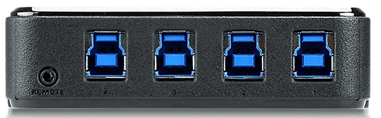 Переключатель Aten US434-AT USB, 4 ПК> 4 устройства, 4 USB B-тип > 4 USB A-тип, Male > Female, со шнурами A-B 2х1.2м.+2х ATEN US434