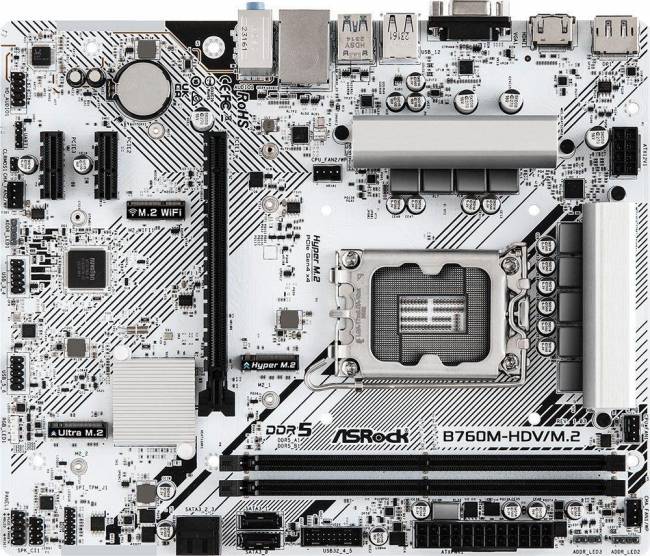 Материнская плата ASRock B760M-HDV/M.2 — для бизнеса и офиса