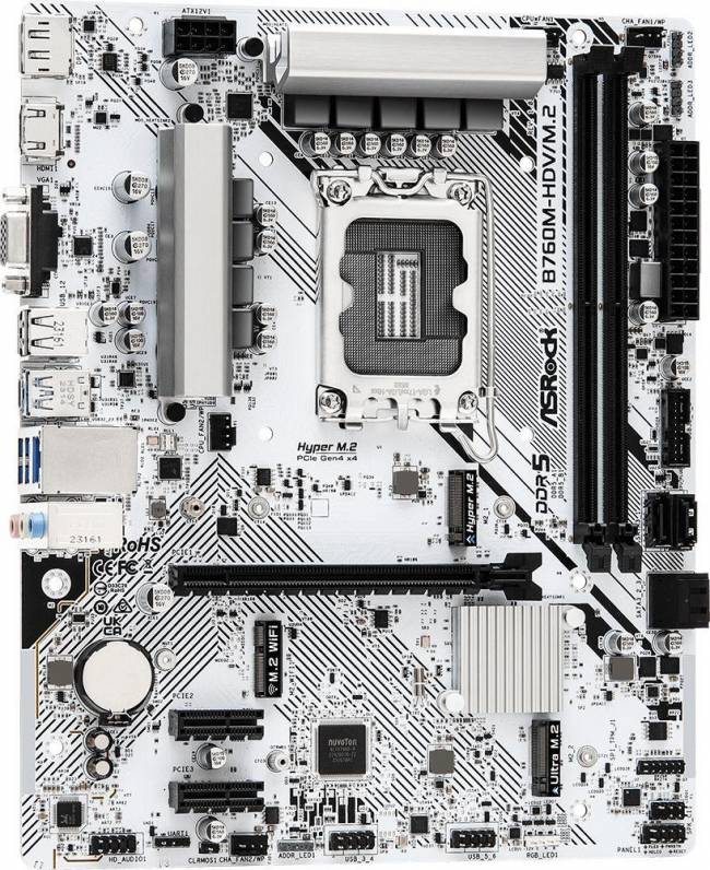 Материнская плата ASRock B760M-HDV/M.2 — для бизнеса и офиса