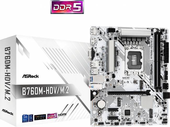 Материнская плата ASRock B760M-HDV/M.2 — для бизнеса и офиса