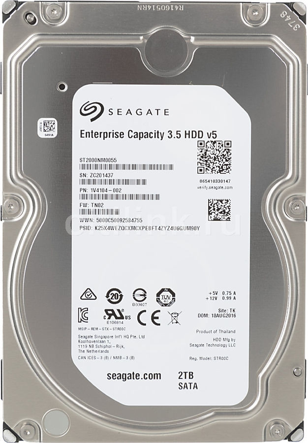 Жесткий диск Seagate SATA 3Tb Enterprise Capacity ST3000NM0005