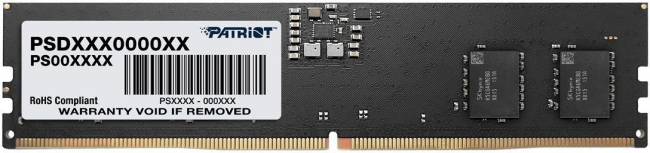 Память DDR5 8GB 5600MHz Patriot PSD58G560041 — для бизнеса и офиса Память DDR5 8GB 5600MHz Patriot PSD58G560041 — для бизнеса и офиса