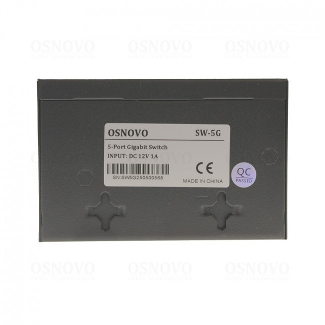 Коммутатор неуправляемый OSNOVO SW-5G — для бизнеса и офиса