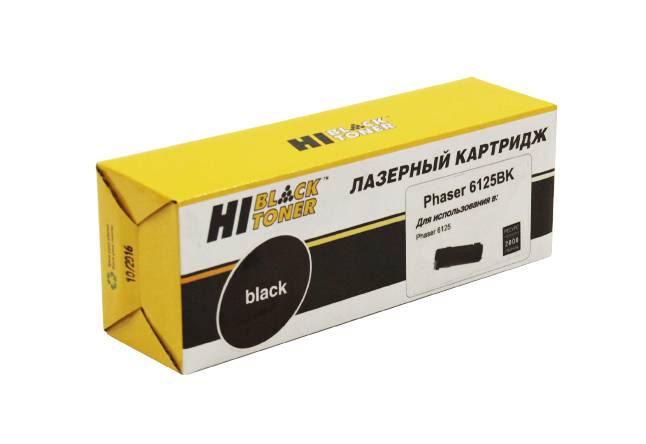 Тонер-картридж Hi-Black (HB-106R01338/106R01334) для Xerox Phaser 6125, Восстанов., Bk, 2K — для бизнеса и офиса