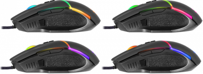 Defender Проводная игровая мышь Warfame GM-880L RGB,8кнопок,12800dpi Defender Warfame GM-880L (52880) — для бизнеса и офиса