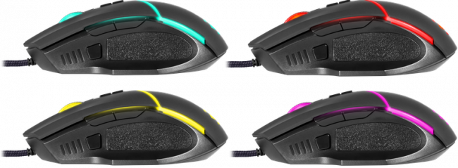 Defender Проводная игровая мышь Warfame GM-880L RGB,8кнопок,12800dpi Defender Warfame GM-880L (52880) — для бизнеса и офиса