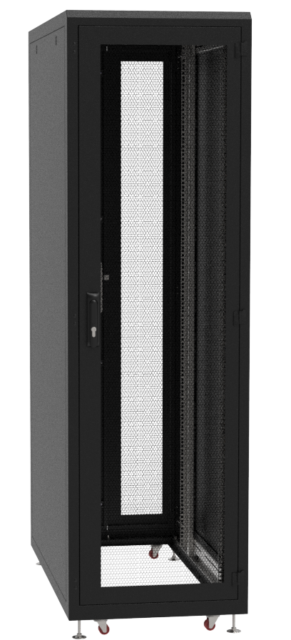 Напольный 19" серверный шкаф MIROTEK 42U,ширина 600мм, глубина 1050мм, двери вентилируемые 86%перфорации: спереди одностворчатая, сзади двухстворчатая,грузоподъемность 1500кг, ролики, цвет RAL9005 (черный) MIROTEK МИР MIR3100 Напольный 19" серверный шкаф MIROTEK 42U,ширина 600мм, глубина 1050мм, двери вентилируемые 86%перфорации: спереди одностворчатая, сзади двухстворчатая,грузоподъемность 1500кг, ролики, цвет RAL9005 (черный) MIROTEK МИР MIR3100