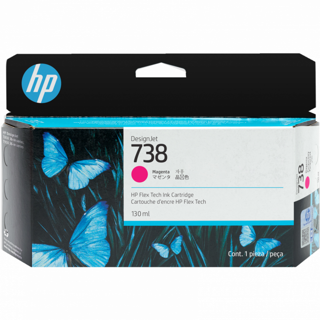 Картридж Картридж HP 738 498N6A 130-ml Magenta DesignJet Ink Cartridge — для бизнеса и офиса Картридж Картридж HP 738 498N6A 130-ml Magenta DesignJet Ink Cartridge — для бизнеса и офиса