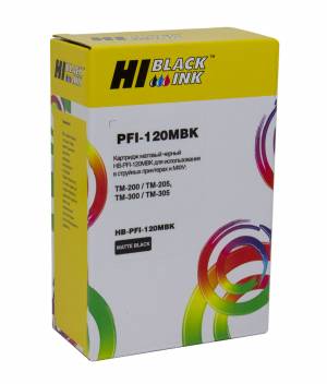 Картридж Hi-Black (PFI-120MBK) для Canon TM-200/205/300/255/350/355, matte black