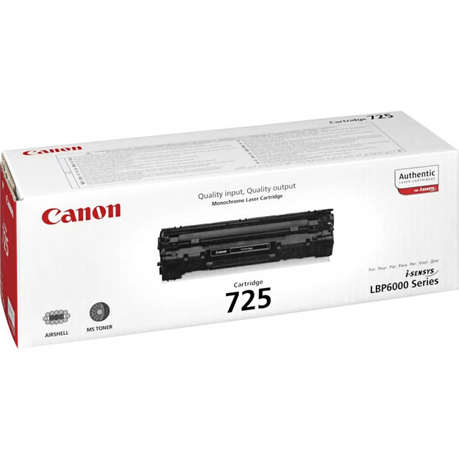 Тонер-картридж CANON LBP CRG 725 EUR (3484B002) Тонер-картридж CANON LBP CRG 725 EUR (3484B002)