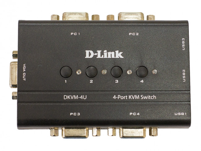 Коммутатор D-Link DKVM-4U/C2A — для бизнеса и офиса