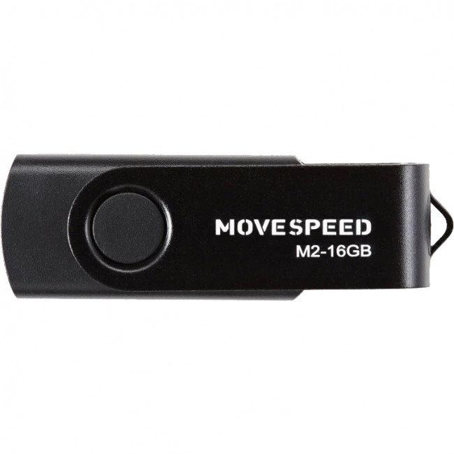 USB2.0 16GB Move Speed M2 черный Move Speed 16GB M2 (M2-16G) — для бизнеса и офиса