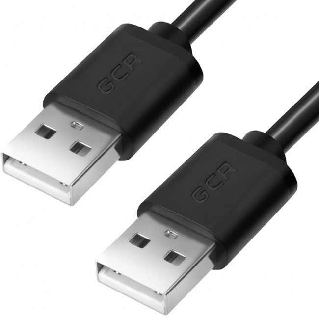 Greenconnect Кабель 2.0m USB 2.0, AM/AM, черный, 28/28 AWG, экран, армированный, морозостойкий, GCR-UM5M-BB2S-2.0m Greenconnect USB 2.0 Type-AM - USB 2.0 Type-AM 2м — для бизнеса и офиса