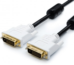 Кабель DVI 5 м (DVI-D Dual link, 24 pin,  пакет) ATcom DVI-D (m) - DVI-D (m) 5 м
