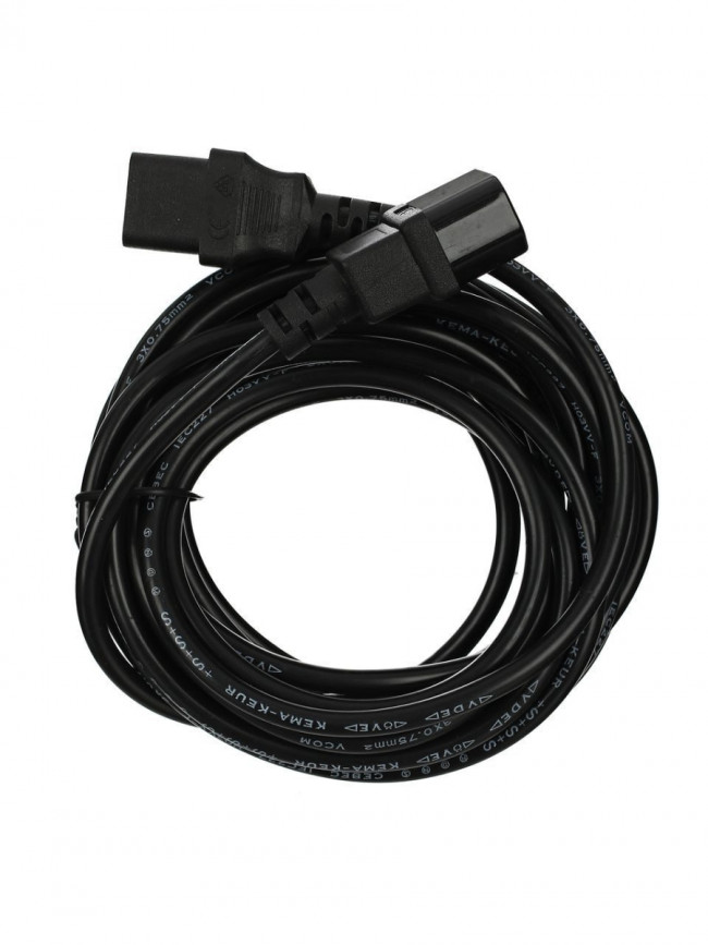 Кабель монитор - компьютер 220V (UPS -> устройство) <VDE> 3G*0.75mm2 VCOM <CE001-CU0.75-5>, 5,0м VCOM CE001-CU0.75-5M Кабель монитор - компьютер 220V (UPS -> устройство) <VDE> 3G*0.75mm2 VCOM <CE001-CU0.75-5>, 5,0м VCOM CE001-CU0.75-5M