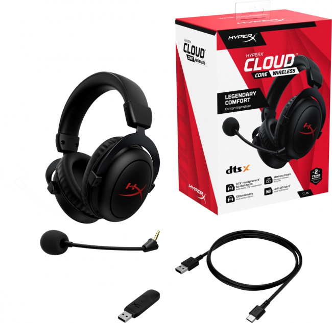 Гарнитура игровая HyperX Cloud Core Wireless — для бизнеса и офиса