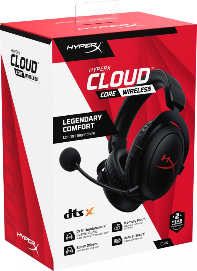 Гарнитура игровая HyperX Cloud Core Wireless — для бизнеса и офиса