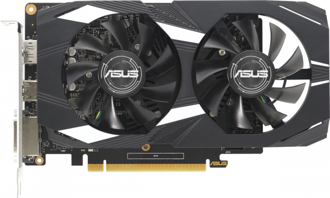 Видеокарта ASUS DUAL-GTX1650-4GD6-P-V2 — для бизнеса и офиса