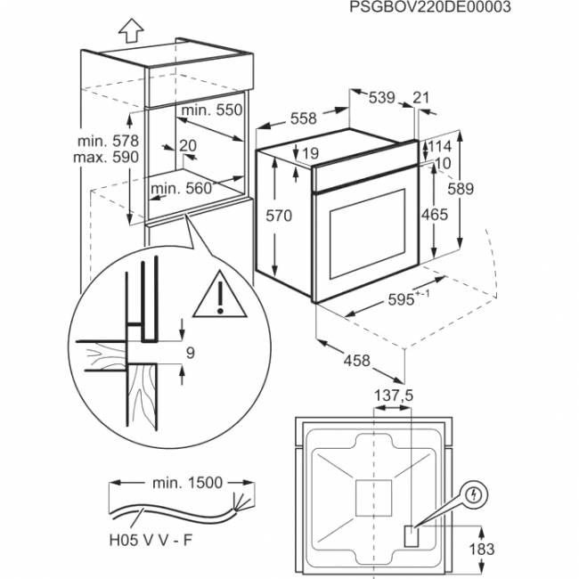 Встраиваемый духовой шкаф ELECTROLUX EOD5H70BX — для бизнеса и офиса