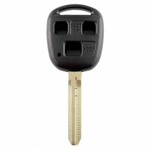 Корпус ключа TOYOTA 3 кнопки TOYO-15 TOY43, с лого